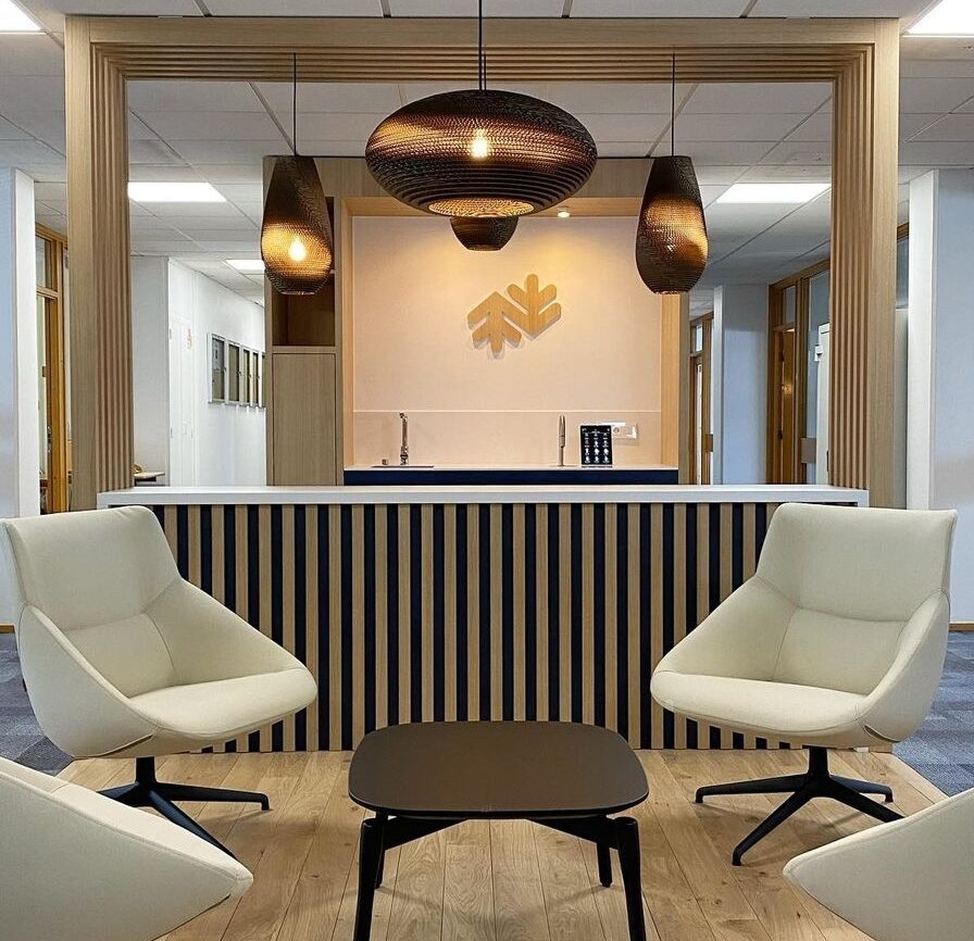 Banque d’accueil sur mesure fabriquée à Nancy