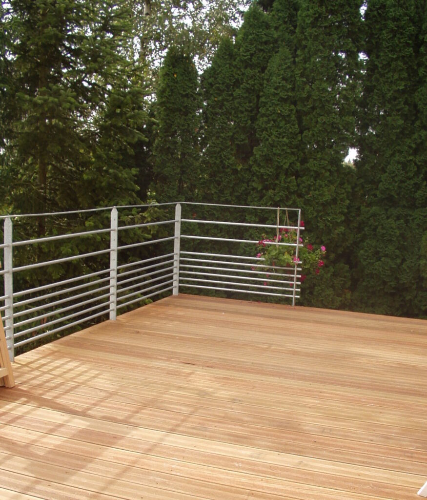 Terrasse en bois réalisée sur mesure
